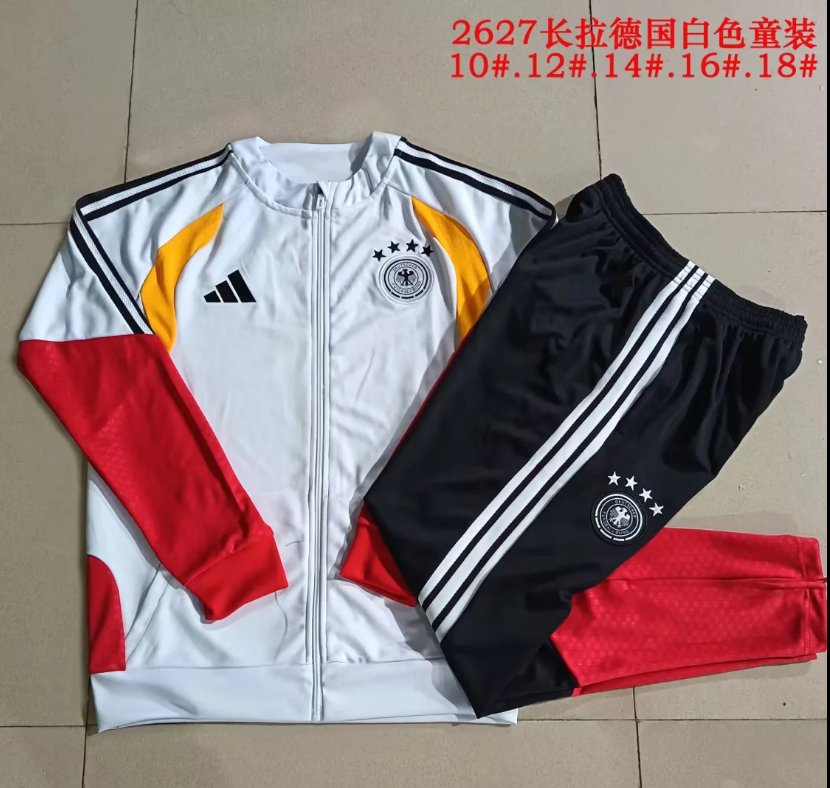 Kids Germany 25/26 Tracksuit - White